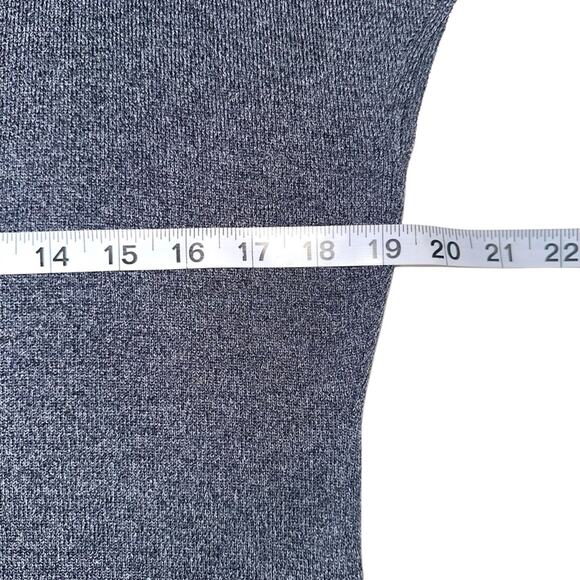 Sachin & Babi Chalise Grey Cap Sleeve V-Neck Ruffle Knit Dress XL - Picture 7 of 8